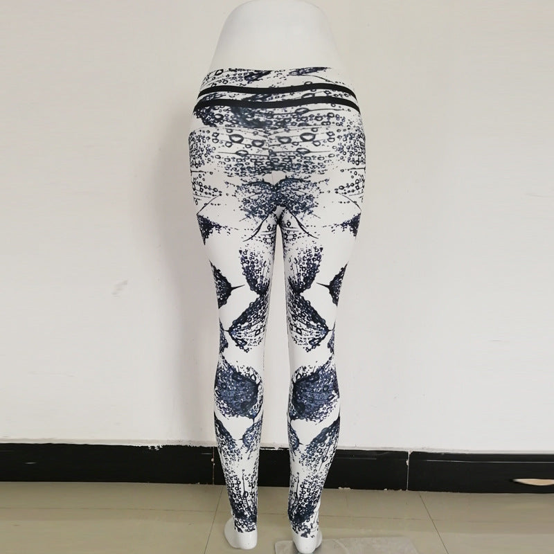 Feather Raindrop Sports Leggings women