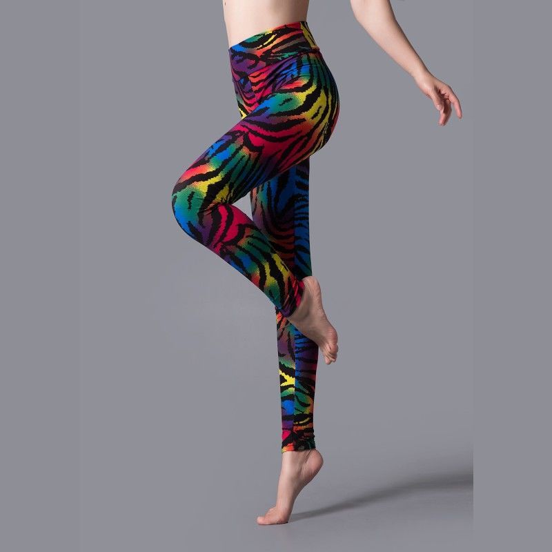 Brushed Printed High Waist Pants Yoga Leggings trendy