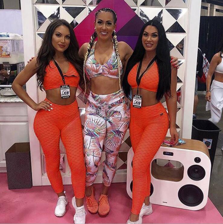 Fashion hips jacquard yoga set sports hips leggings fitness set trendy