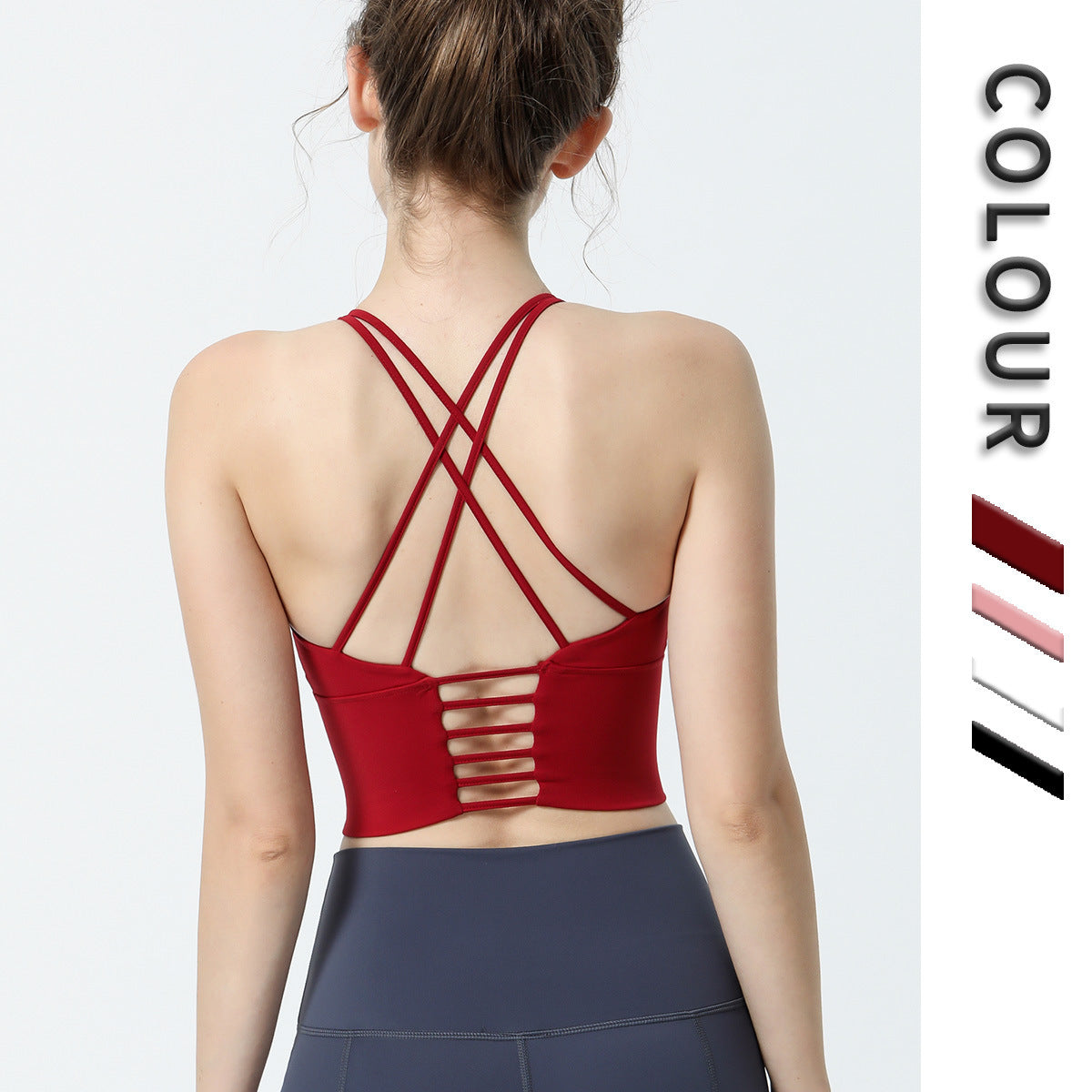 Push Up Fitness Bra with Padding for Active Women