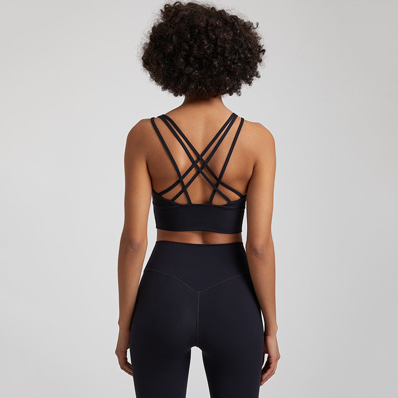 Nude Feel Seamless Shockproof Sports Bra | Ultra-Comfortable Activewear for Women