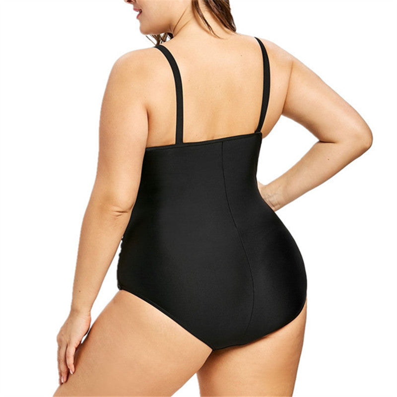 Plus Size Hot Spring One-Piece Swimsuit – Flattering, Stylish, and Comfortable Swimwear for Women