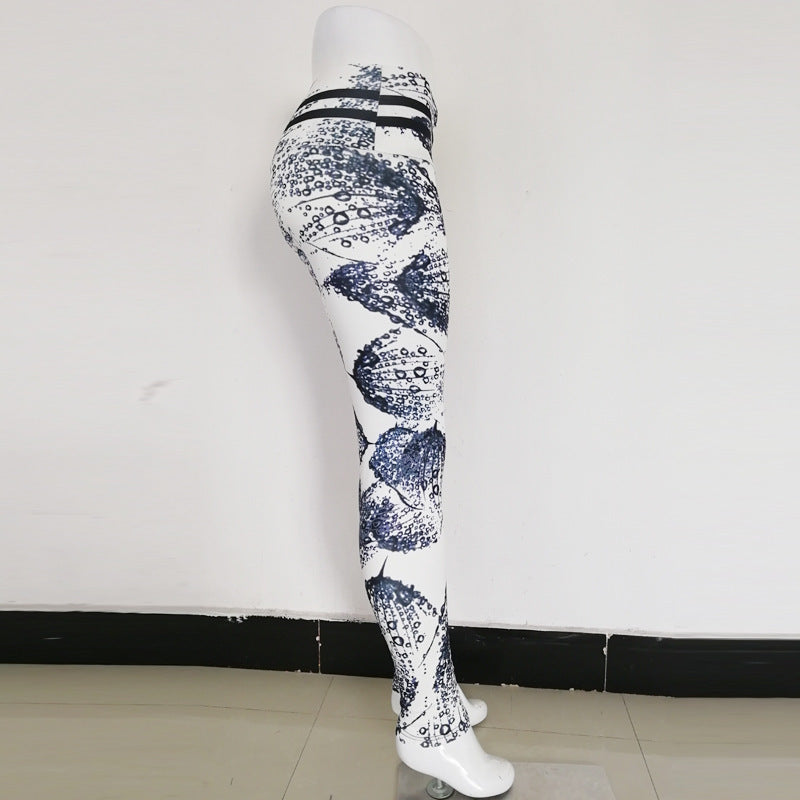 Feather Raindrop Sports Leggings women