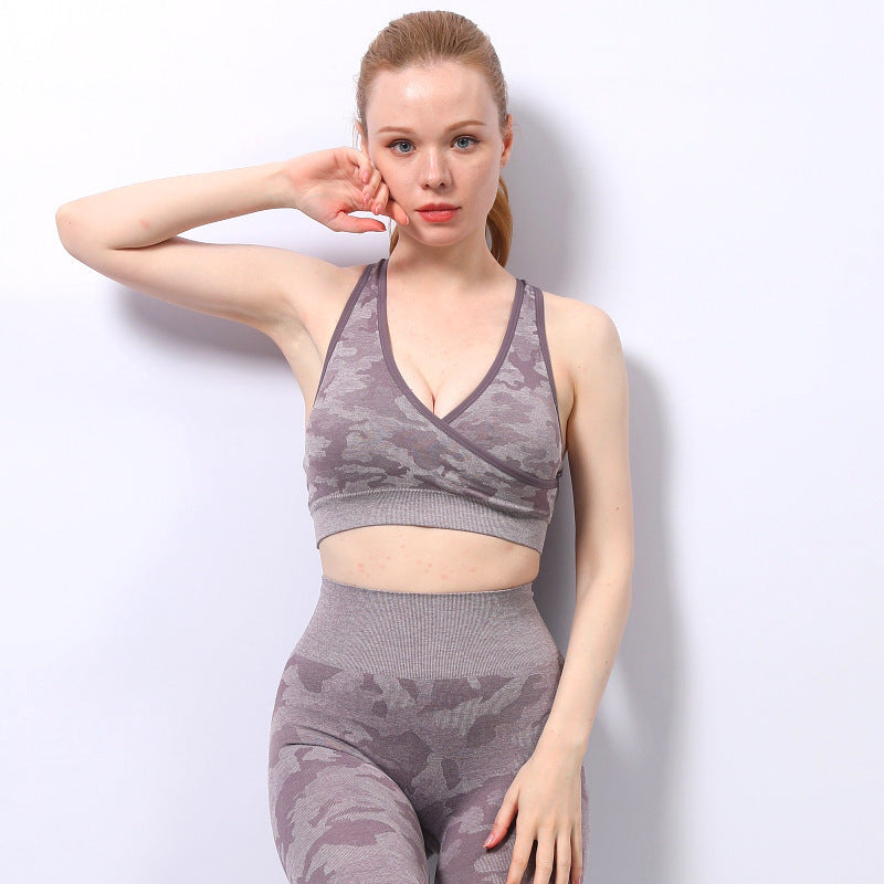 Shockproof Push Up Sports Yoga Underwear Running Fitness Vest
