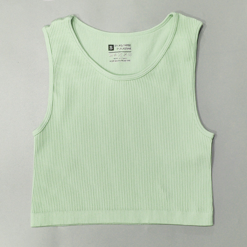 Quick Dry Thread Fitness Vest Beautiful Back Sports Seamless Underwear trendy