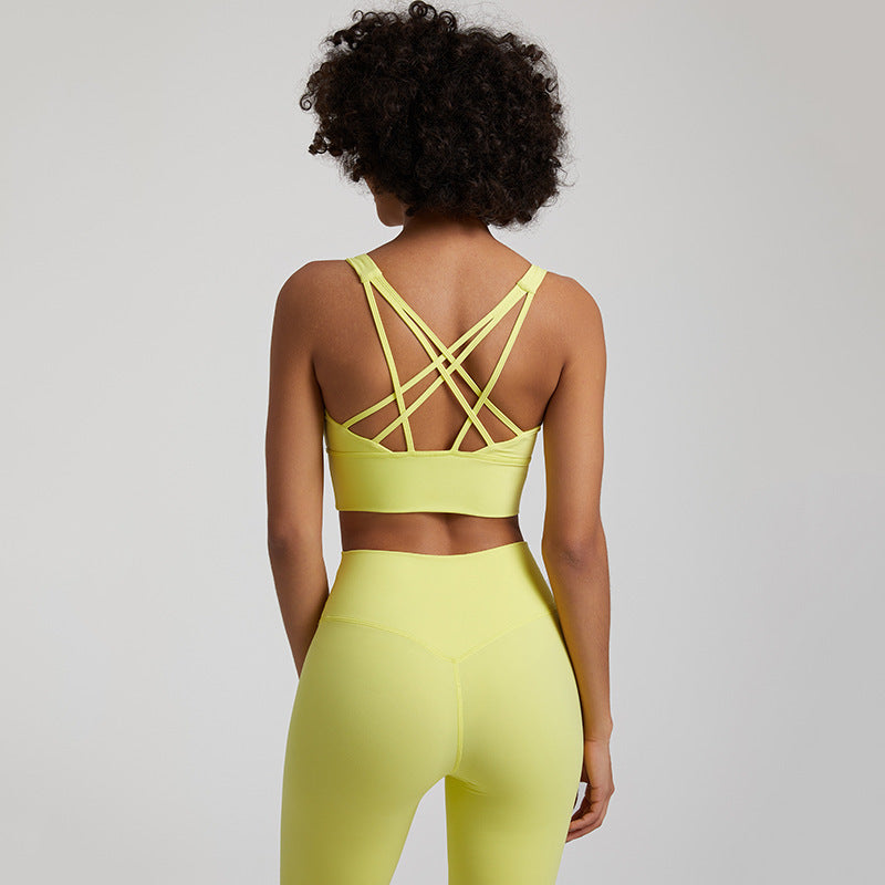 Nude Feel Seamless Shockproof Sports Bra | Ultra-Comfortable Activewear for Women