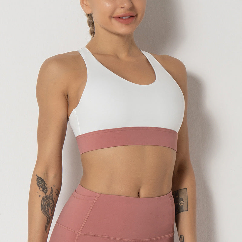 Running Sexy Beauty Back Cross Strap Yoga Fitness Vest Bra trendy