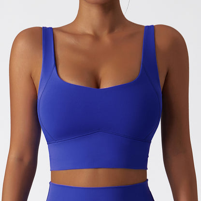 Running Sports Quick-drying Nude Feel Yoga Push Up Bras Shockproof Fitness Vest trendy