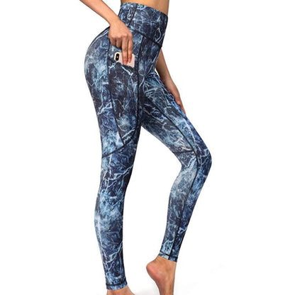 High Stretch Print Ladies Running Fitness Exercise Yoga Leggings famous