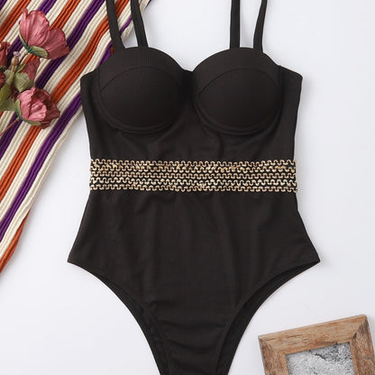 One-piece Swimsuit Hard Bag Shoulder Strap Adjustable trendy