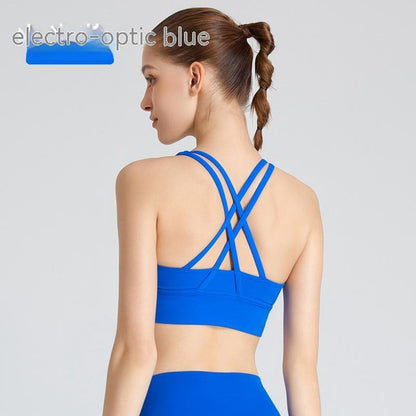 Cross Beauty Back Fitness Vest - Stylish Workout Top for Support & Comfort