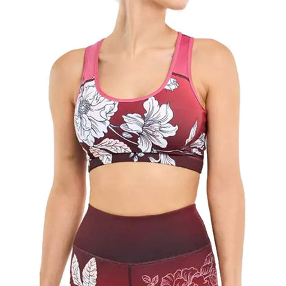 Women's Padded Sports Bra Fitness Workout Running Shirts Yoga Bra Athletic Tops