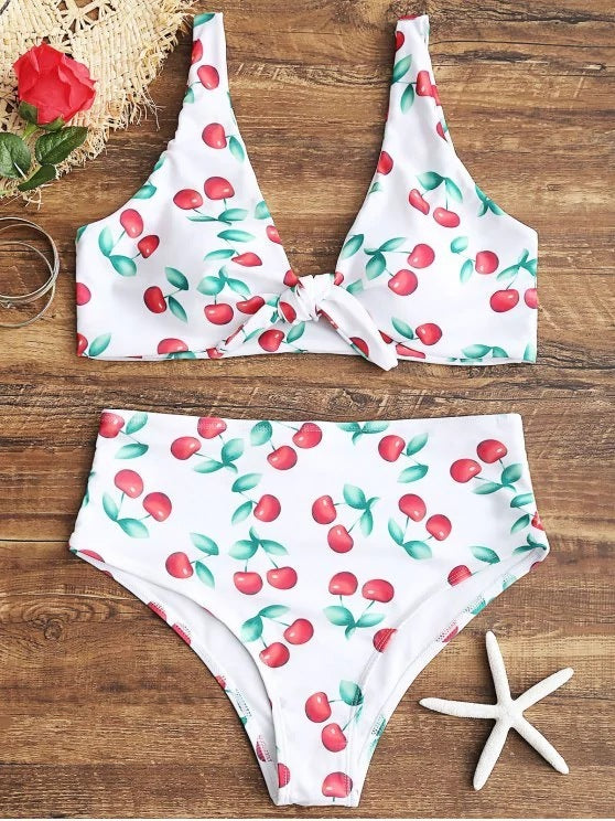 Bikini trendy knotted double-sided swimsuit