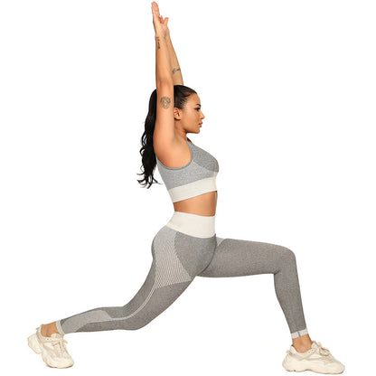 Yoga Set 2 Piece Women Tracksuit Fitness Suit Bra trendy
