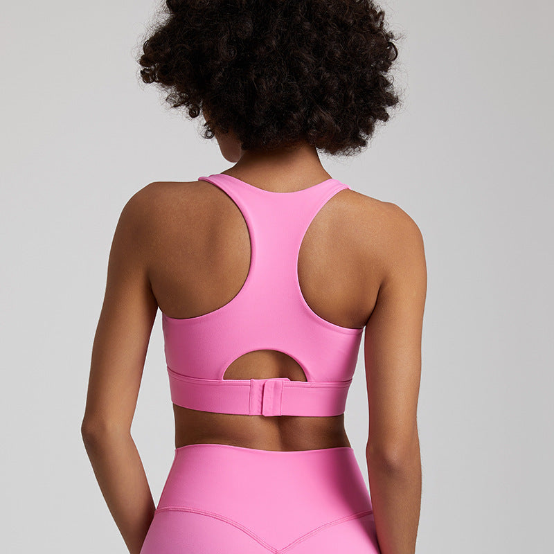New Nude Feel Yoga Vest Women's European And American Shockproof Outdoor