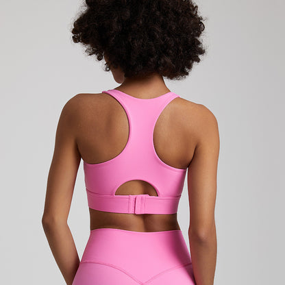 New Nude Feel Yoga Vest Women's European And American Shockproof Outdoor