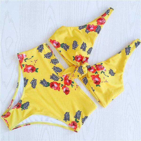 Bikini trendy knotted double-sided swimsuit