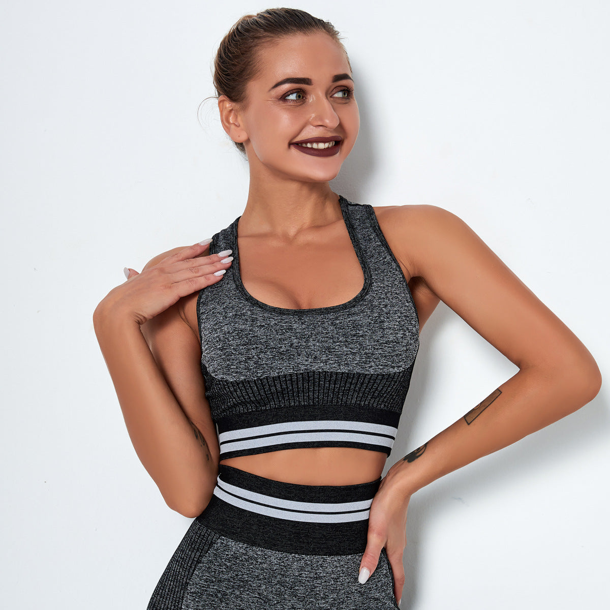 Quick-Dry Yoga Vest Exercise Seamless Fitness Bra trendy