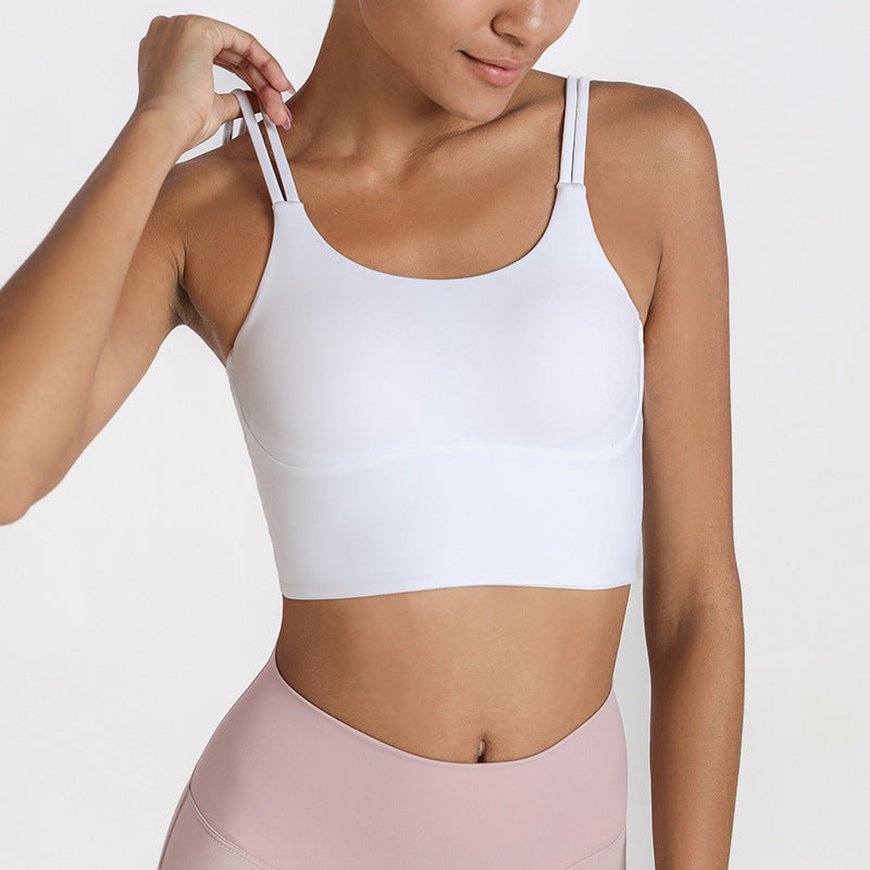 Nude Feeling Shockproof Yoga Bra Vest Women'S Fitness Underwear