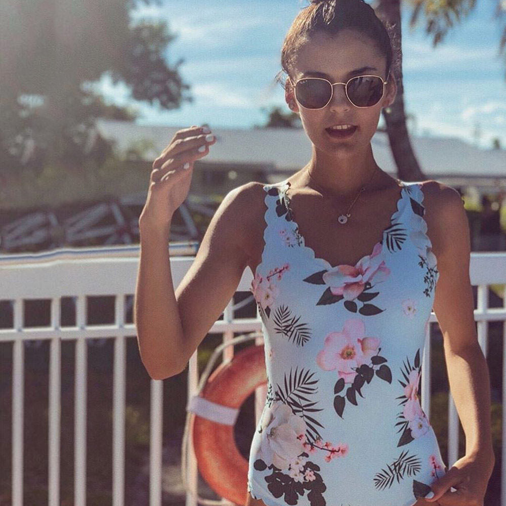New Printed One-Piece Swimsuit Bikini Ladies Swimwear