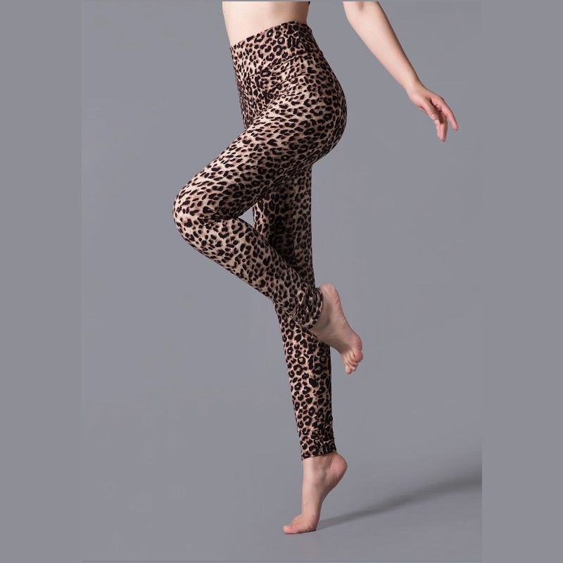 Brushed Printed High Waist Pants Yoga Leggings trendy