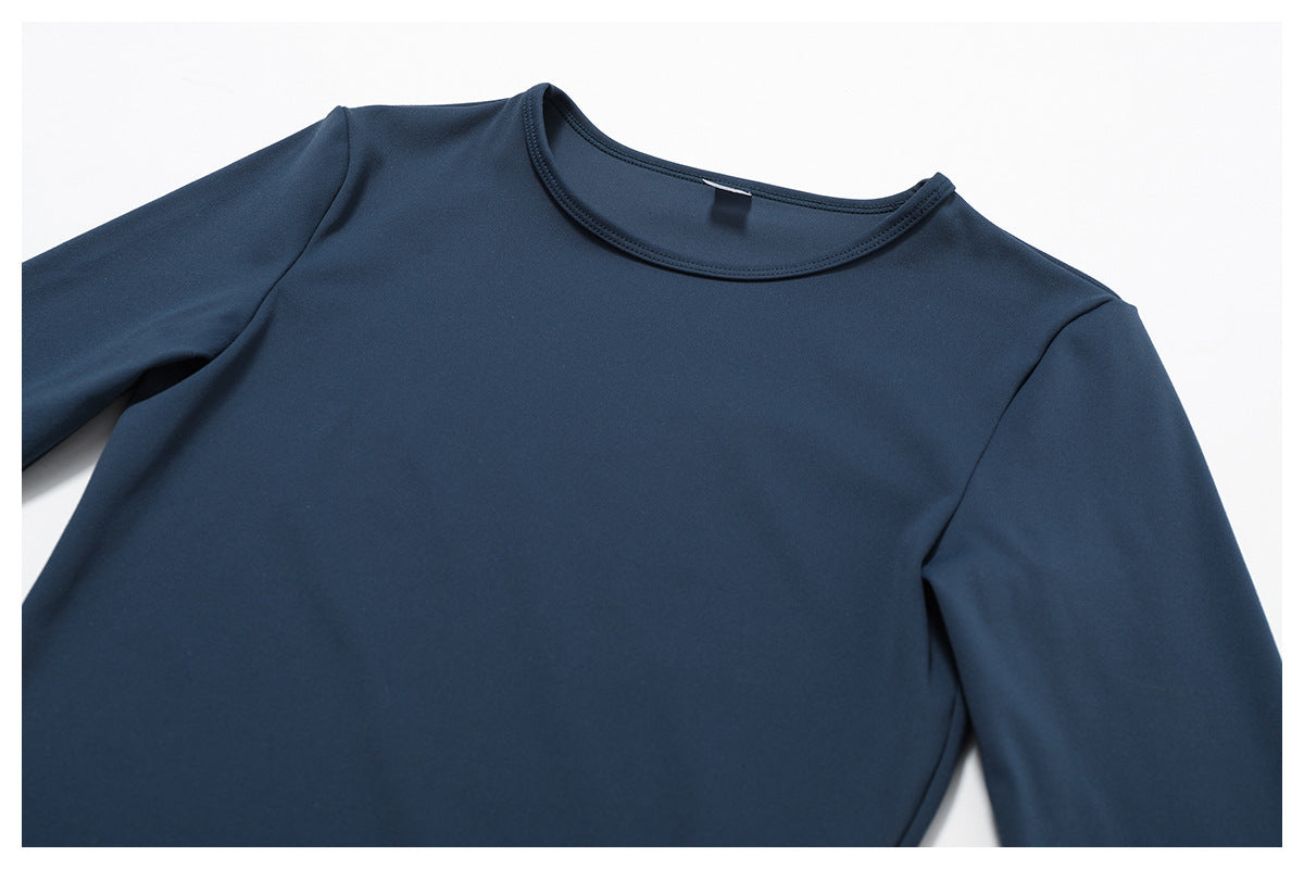 Women's Slim Yoga Suits Long Sleeve Pullover Top And Shorts Fashion Fitness Sports Clothing For Women