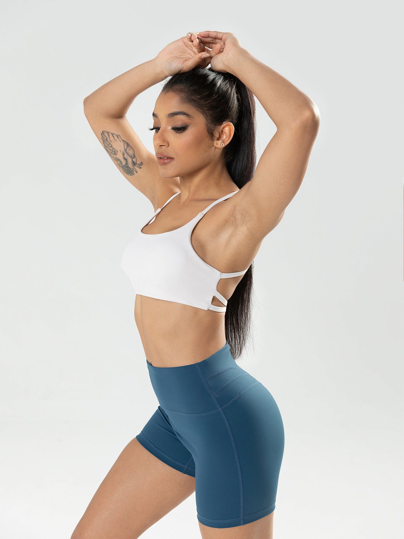 2-Pack Strappy Sports Bras for Women - Criss Cross Chic Comfort, Cute & Comfy Wireless Yoga Bras
