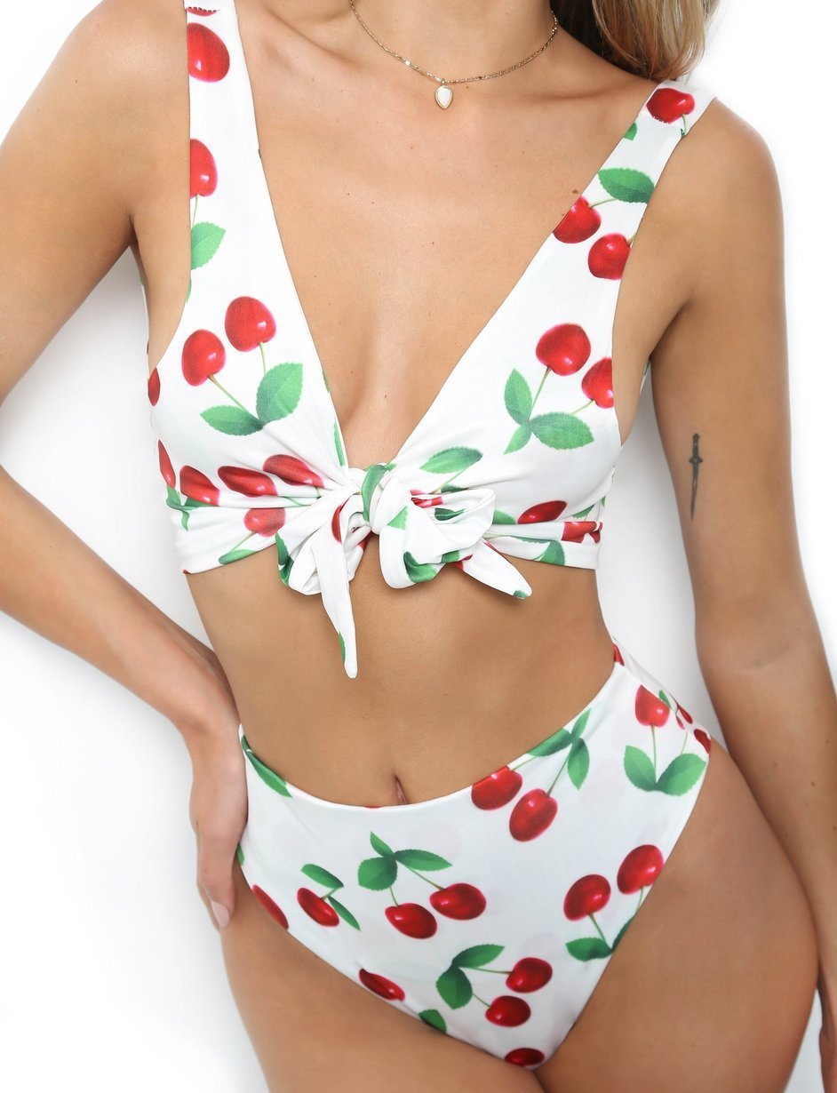 Bikini trendy knotted double-sided swimsuit