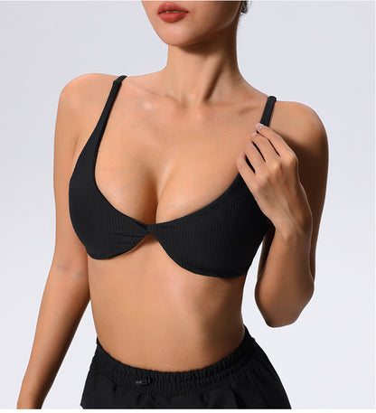 New Sports Underwear Shockproof Running Yoga Jacket Fitness Dance Beauty Back Sexy