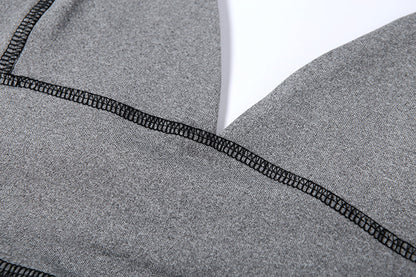 V-neck low-cut sports fitness suit trendy