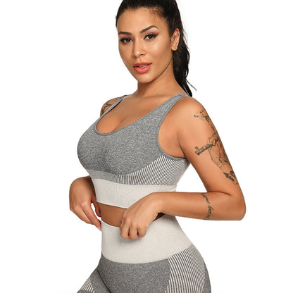 Yoga Set 2 Piece Women Tracksuit Fitness Suit Bra trendy