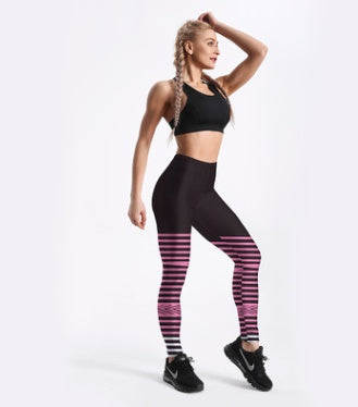 Rings Black Yoga Workout Leggings trendy