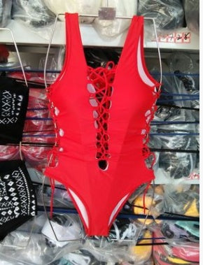 Sexy Deep V Back One-Piece Bikini | Triangle Bandage Swimsuit | Women's Summer Beachwear