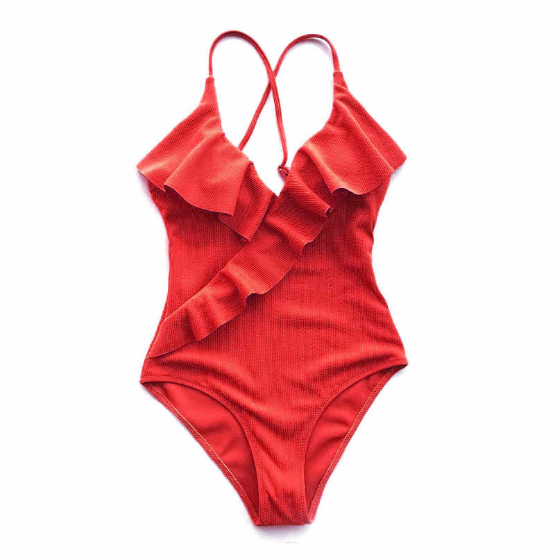 Ruffled One-Piece Swimsuit | Flattering Women's Swimwear