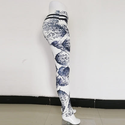 Feather Raindrop Sports Leggings women