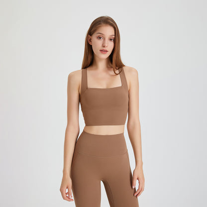 Nude Feel Seamless Shockproof Sports Bra | Ultra-Comfortable Activewear for Women
