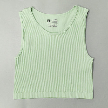 Quick Dry Thread Fitness Vest Beautiful Back Sports Seamless Underwear trendy