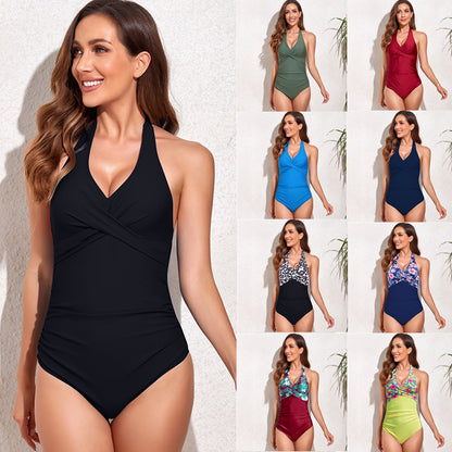 European & American Stylish One-Piece Swimsuit for Women - Chic, Comfortable, and Trendy Swimwear