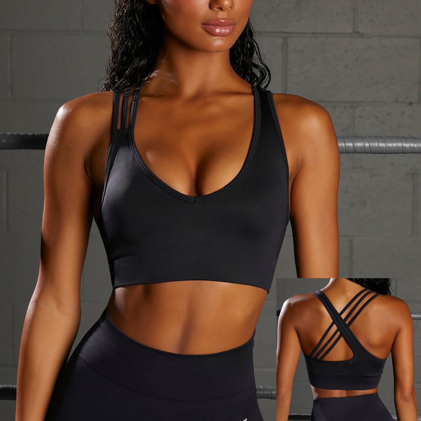 Women's Beauty Back Exercise Fitness Wear European And American High-waisted Yoga Pants