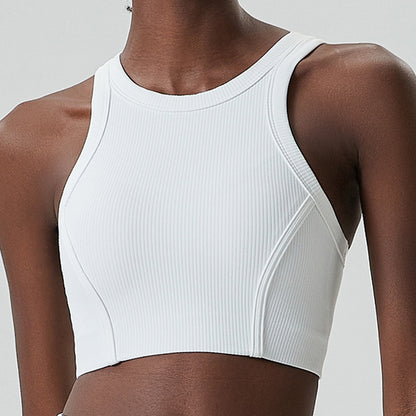 Sports Underwear Long Yoga Vest Breast Holding Fitness Running Bra trendy