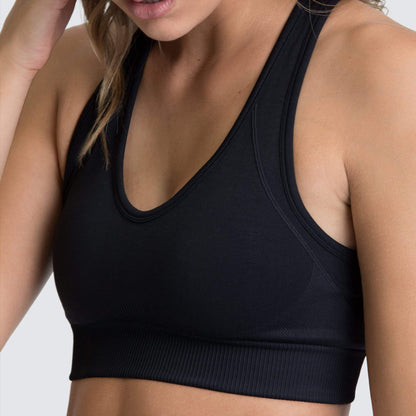Goods In Stock Fast Drying Back Sports Bra, trendy Outdoor Sports Running Seamless Knitted Fitness Vest