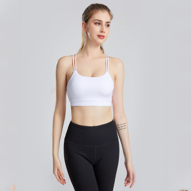 Woman Fitness Back Cross High Elastic Sports Vest trendy