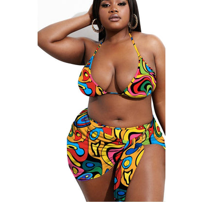 New European And American Women's Bikini Sexy Split Swimwear trendy