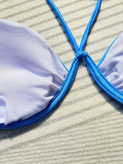 One-piece Steel Bracket European And American Bikini Sexy Split Women's Swimsuit trendy