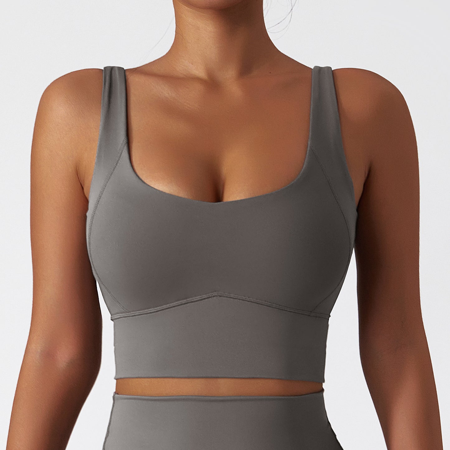 Running Sports Quick-drying Nude Feel Yoga Push Up Bras Shockproof Fitness Vest trendy