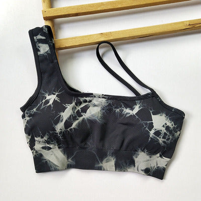 Seamless Fitness Suit | High Waist Tie-dye Bra & Shorts Set | Stretchy Gymwear for Women