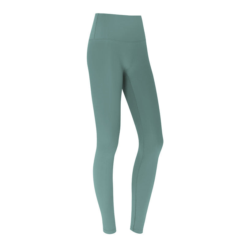 Peach Hip Fitness Pants - High-Waist Sports Leggings for Running & Hip Training