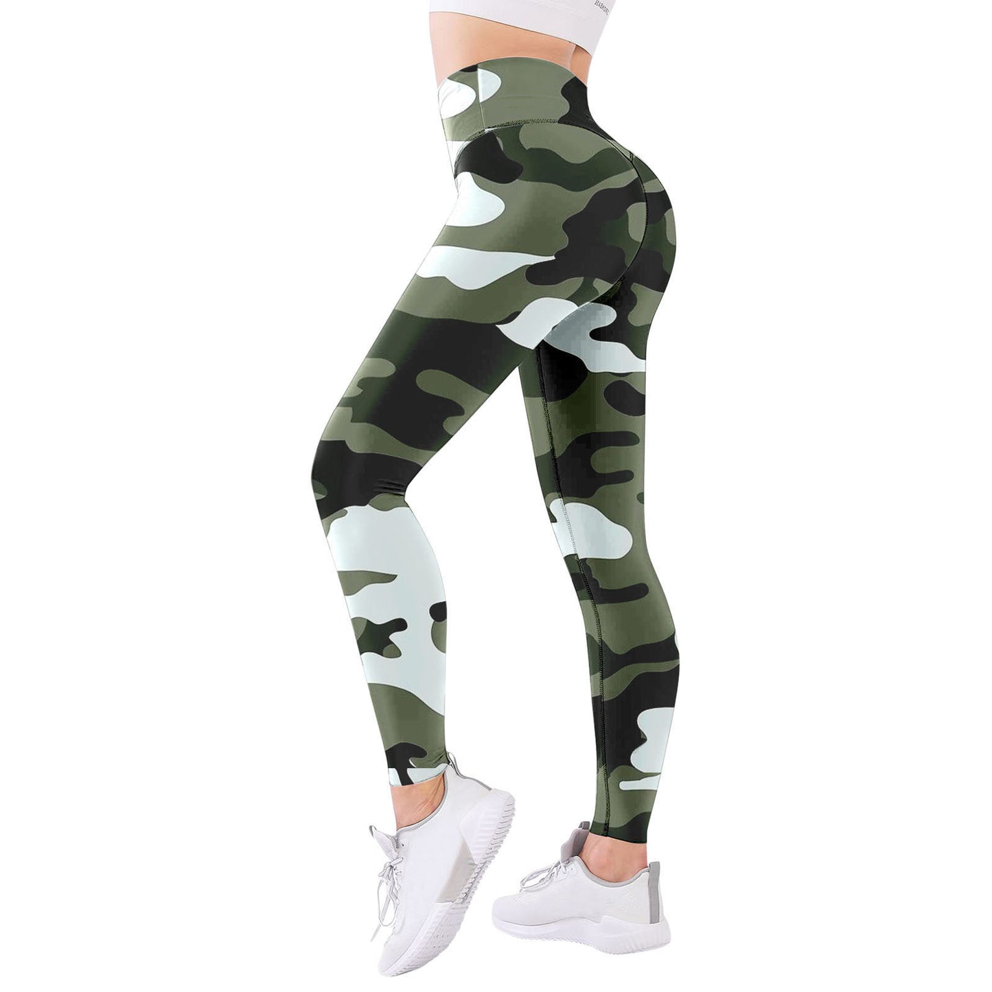 Women's Fitness Sports Yoga Pants Stretch Digital Printing Leggings