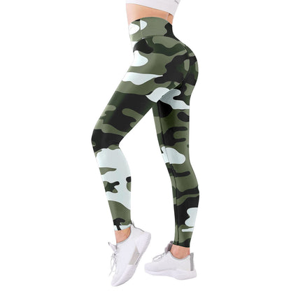 Women's Fitness Sports Yoga Pants Stretch Digital Printing Leggings