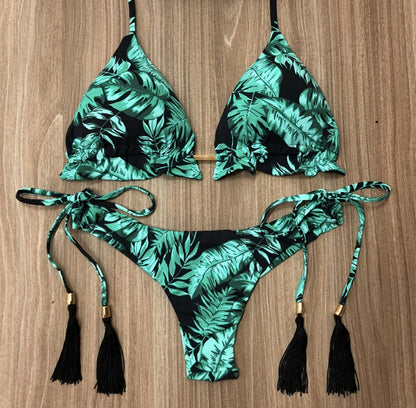 Floral print bikini trendy